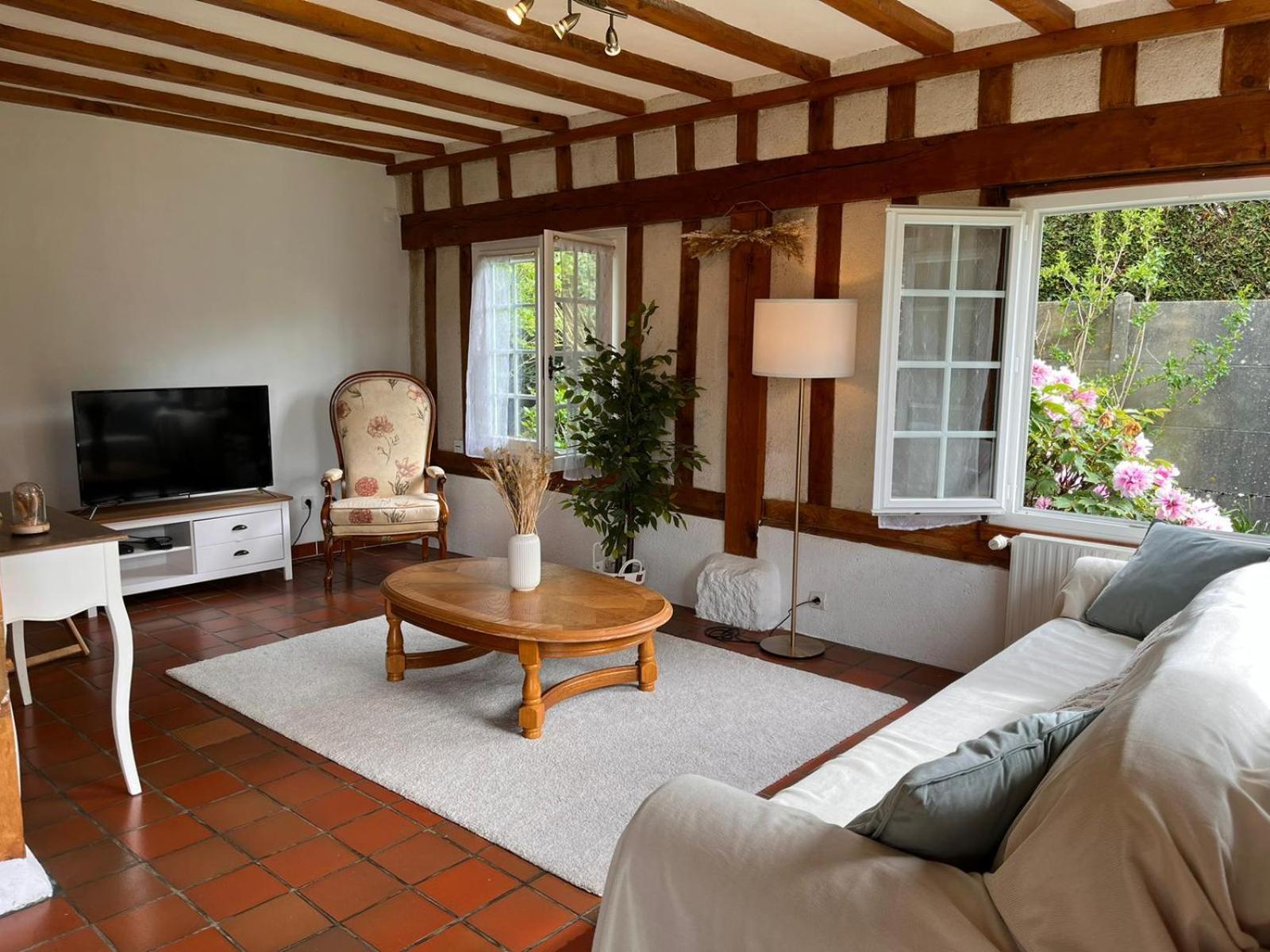 Maison 110 M² Cosy Au Calme Avec Jardin De 1000 M² Pont-Audemer Exterior foto